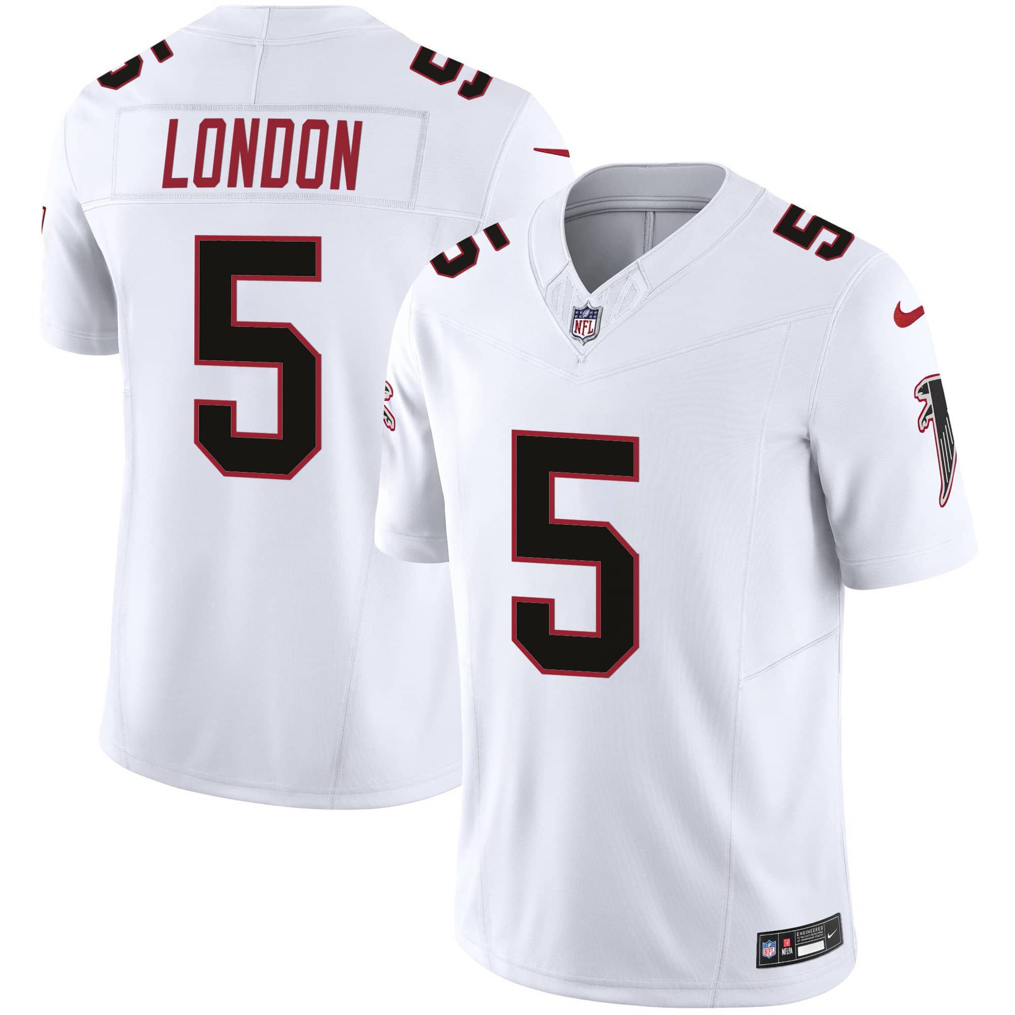 Men Atlanta Falcons #5 London White 2024 Nike Vapor Limited NFL Jersey->indianapolis colts->NFL Jersey
